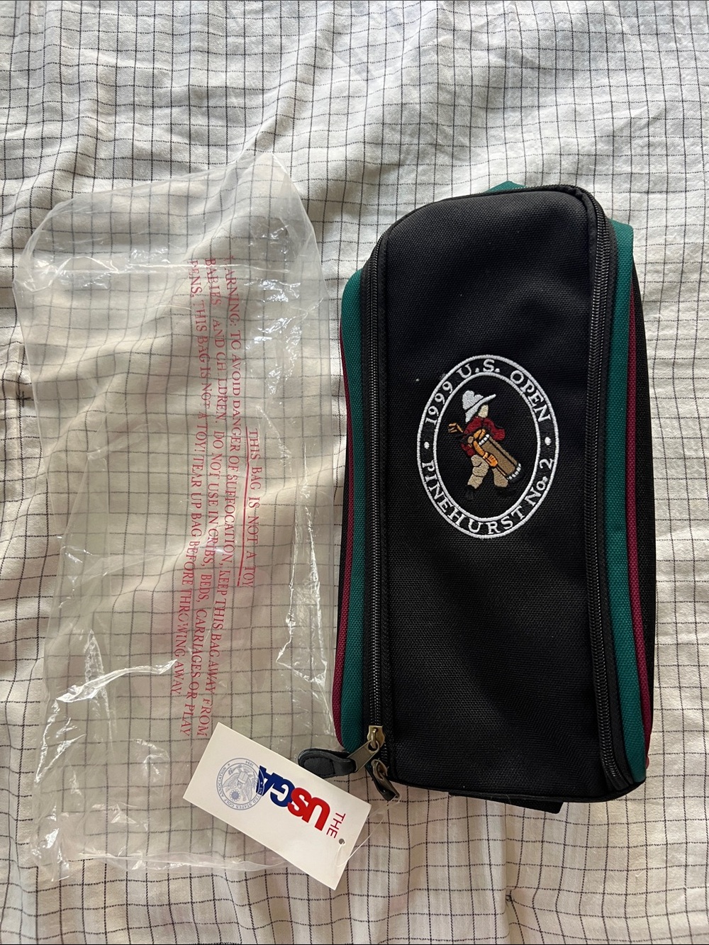 Pinehurst No. 2 Black & Green Golf Accessory Pouch